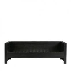 Woood Lits Enfant Cadre De Lit Banquette En Bois Fsc 90x200 Noir