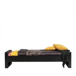 Woood Lits Enfant Cadre De Lit En Bois Fsc 90x200 Noir -Lits enfant Soldes cadre de lit en bois fsc 90x200 noir 2