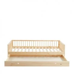 Drawer Lits Enfant Cadre De Lit Pour Enfant En Bois Massif Avec Tiroir 90x190cm Bois Clai -Lits enfant Soldes cadre de lit pour enfant en bois massif avec tiroir 90x190cm bois clai 4