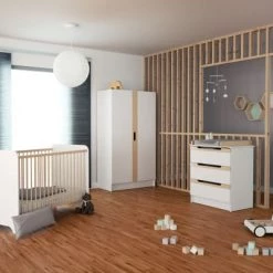 AT4 Lits Enfant Chambre Carrousel : Lit 60x120, Armoire Et Commode à Langer -Lits enfant Soldes chambre carrousel lit 60x120 armoire et commode a langer 4