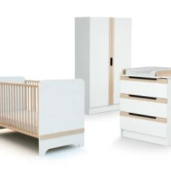 AT4 Lits Enfant Chambre Carrousel : Lit évolutif 70x140, Armoire Et Commode à Langer