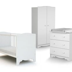 AT4 Lits Enfant Chambre Marelle : Lit évolutif 70x140, Armoire Et Commode à Langer