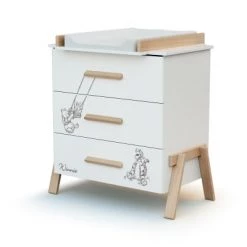 AT4 Lits Enfant Chambre Winnie : Lit évolutif 70x140, Armoire Et Commode à Langer -Lits enfant Soldes chambre winnie lit evolutif 70x140 armoire et commode a langer 5