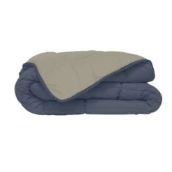 Home Maison Couettes Et Oreillers Bébé Et Enfant Couette D'été En Microfibre Bicolore Microfibre Taupe/liin 200 X 140 -Lits enfant Soldes couette d ete en microfibre bicolore microfibre petrole mastic 200x140 1