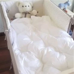 Castex Couettes Et Oreillers Bébé Et Enfant Couette Naturelle Durable En Duvet Et Coton Bio 80x120 Cm -Lits enfant Soldes couette naturelle durable en duvet et coton bio 80x120 cm 3