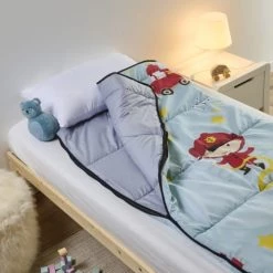 Bleu Câlin Couettes Et Oreillers Bébé Et Enfant Couette Tempérée Zippée 2en1 150x180cm -Lits enfant Soldes couette temperee zippee 2en1 150x180cm 6