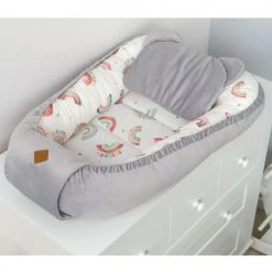 Sevira Kids Couettes Et Oreillers Bébé Et Enfant Coussin Plat Avec Oreilles D'ourson - RAINBOW -Lits enfant Soldes coussin plat avec oreilles d ourson rainbow 2