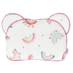 Sevira Kids Couettes Et Oreillers Bébé Et Enfant Coussin Plat Avec Oreilles D'ourson - RAINBOW -Lits enfant Soldes coussin plat avec oreilles d ourson rainbow 4