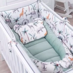 Sevira Kids Couettes Et Oreillers Bébé Et Enfant Coussin Plat Avec Oreilles D'ourson, Safari -Lits enfant Soldes coussin plat avec oreilles d ourson safari 2