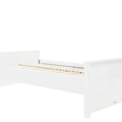 Bopita Lits Enfant Lit 120x200 Avec Tête De Lit Basse Blanc En MDF Et Hêtre