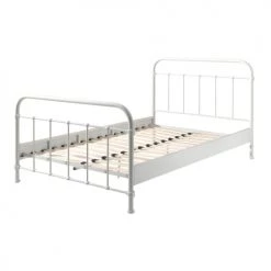 Vipack Lits Enfant Lit 120x200 Sommier Inclus Blanc