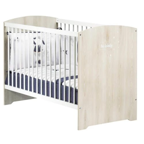 Sauthon Lits Enfant Lit 120x60 Hêtre Cendré En Bois Blanc 1 Sauthon Lits Enfant Lit 120x60 Hêtre Cendré En Bois Blanc