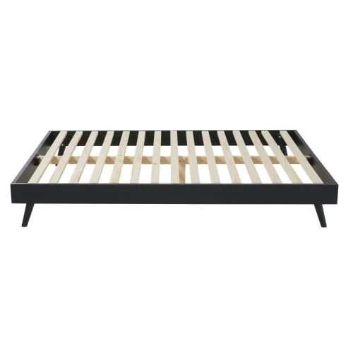Maisons Du Monde Lits Lit 140x190 Noir 3 Maisons Du Monde Lits Lit 140x190 Noir – Image 3