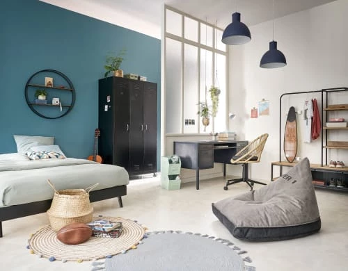 Maisons Du Monde Lits Lit 140x190 Noir 5 Maisons Du Monde Lits Lit 140x190 Noir – Image 5