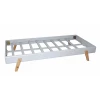 Saudara Collections Lits Enfant Lit 1pers. En Bois Massif, Gris Et Bois