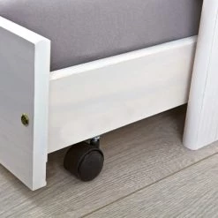 Altobuy Lits Enfant Lit 80x190 Cm Gigogne Vernis Blanc -Lits enfant Soldes lit 80x190 cm gigogne vernis blanc 3