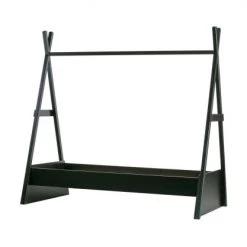 Woood Lits Enfant Lit 80x200 En Bois Noir -Lits enfant Soldes lit 80x200 en bois noir 3