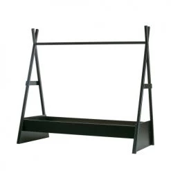 Woood Lits Enfant Lit 80x200 En Bois Noir -Lits enfant Soldes lit 80x200 en bois noir 4