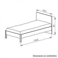 Gami Lits Enfant Lit 90x190 Chêne Noir 7 Gami Lits Enfant Lit 90x190 Chêne Noir -Lits enfant Soldes lit 90x190 chene noir 3