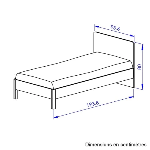 Gami Lits Enfant Lit 90x190 Chêne Noir 4 Gami Lits Enfant Lit 90x190 Chêne Noir – Image 4