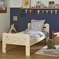 ID Kids Lits Enfant Lit 90x190 Cm Bois Massif -Lits enfant Soldes lit 90x190 cm bois massif 7