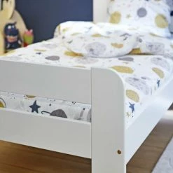 ID Kids Lits Enfant Lit 90x190 Cm Bois Massif Blanc -Lits enfant Soldes lit 90x190 cm bois massif blanc 11