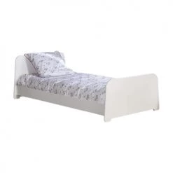 ID Kids Lits Enfant Lit 90x190 Cm Bois Massif Blanc