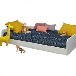 ID Kids Lits Enfant Lit 90x190 Cm Bois Massif Blanc -Lits enfant Soldes lit 90x190 cm bois massif blanc 3