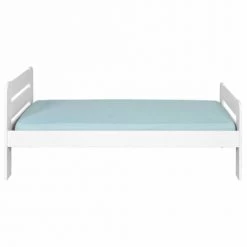 ID Kids Lits Enfant Lit 90x190 Cm Bois Massif Blanc -Lits enfant Soldes lit 90x190 cm bois massif blanc 9