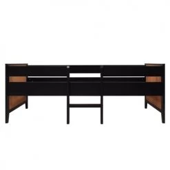 Bopita Lits Enfant Lit 90x200 2 Tiroirs De Lit Sommier Inclus Noir Naturel Naturel -Lits enfant Soldes lit 90x200 2 tiroirs de lit sommier inclus noir naturel naturel 3