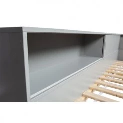 Woood Lits Enfant Lit 90x200 Avec Rangement Intégré Gris Béton -Lits enfant Soldes lit 90x200 avec rangement integre gris beton 4