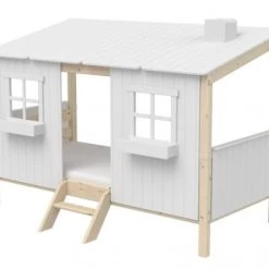 Flexa Lits Enfant Lit + 90x200 Blanc -Lits enfant Soldes lit 90x200 blanc 2