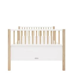 Bopita Lits Enfant Lit 90x200 Blanc/chêne En MDF Et Chêne -Lits enfant Soldes lit 90x200 blanc chene en mdf et chene 4