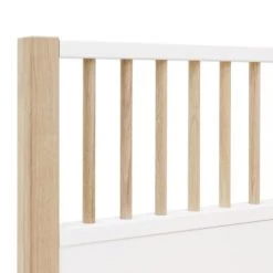 Bopita Lits Enfant Lit 90x200 Blanc/chêne En MDF Et Chêne -Lits enfant Soldes lit 90x200 blanc chene en mdf et chene 5
