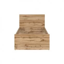 Brw Lits Enfant Lit 90x200 Blanc Et Naturel