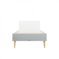 Bopita Lits Enfant Lit 90x200 Blanc/gris Excl. Sommier En MDF Et Hêtre -Lits enfant Soldes lit 90x200 blanc gris excl sommier en mdf et hetre 2