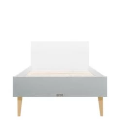 Bopita Lits Enfant Lit 90x200 Blanc/gris Excl. Sommier En MDF Et Hêtre -Lits enfant Soldes lit 90x200 blanc gris excl sommier en mdf et hetre 4