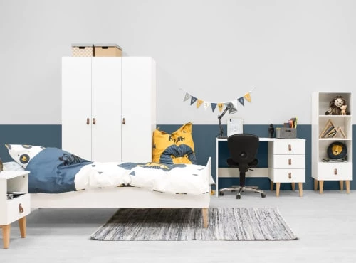 Bopita Lits Enfant Lit 90x200 Blanc Naturel Naturel 6 Bopita Lits Enfant Lit 90x200 Blanc Naturel Naturel – Image 6