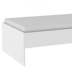 Terre De Nuit Lits Enfant Lit 90x200 En Bois Blanc Mat -Lits enfant Soldes lit 90x200 en bois blanc mat 2