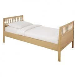 Maisons Du Monde Lits Enfant Lit 90x200 En Placage Chêne -Lits enfant Soldes lit 90x200 en placage chene 1000 11 2 206068 3