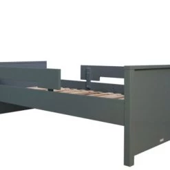 Bopita Lits Enfant Lit 90x200 Incl. 2 Barres De Protection Deep Grey En MDF Et Hêtre -Lits enfant Soldes lit 90x200 incl 2 barres de protection deep grey en mdf et hetre 2