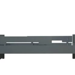 Bopita Lits Enfant Lit 90x200 Incl. 2 Barres De Protection Deep Grey En MDF Et Hêtre