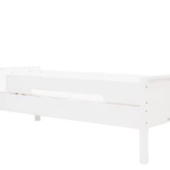 Bopita Lits Enfant Lit 90x200 Incl. 2x Barre De Protection Blanc En MDF Et Hêtre -Lits enfant Soldes lit 90x200 incl 2x barre de protection blanc en mdf et hetre 2