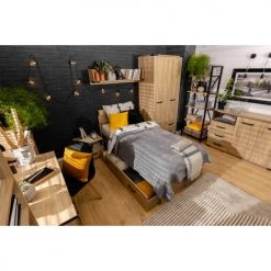 Brw Lits Enfant Lit 90x200 Naturel -Lits enfant Soldes lit 90x200 naturel 5