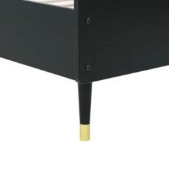 Bopita Lits Enfant Lit 90x200 Noir Mat En MDF Et Hêtre -Lits enfant Soldes lit 90x200 noir mat en mdf et hetre 5