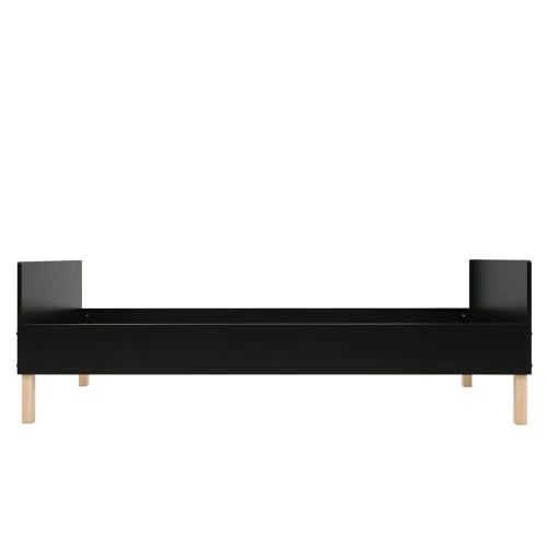 Bopita Lits Enfant Lit 90x200 Noir Mat/naturel Excl. Sommier En MDF Et Hêtre 3 Bopita Lits Enfant Lit 90x200 Noir Mat/naturel Excl. Sommier En MDF Et Hêtre – Image 3