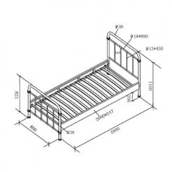 Vipack Lits Enfant Lit 90x200 Sommier Inclus Blanc -Lits enfant Soldes lit 90x200 sommier inclus blanc 13