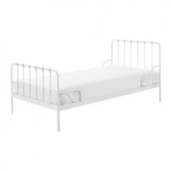 Vipack Lits Enfant Lit 90x200 Sommier Inclus Blanc