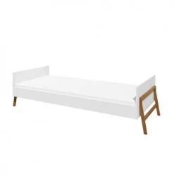 Bellamy Lits Enfant Lit 90x200 Sommier Inclus Blanc