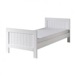 Vipack Lits Enfant Lit 90x200 Sommier Inclus Blanc